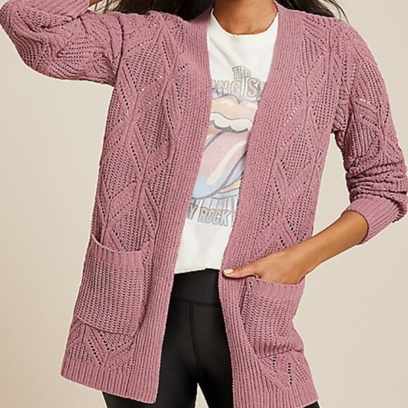 Diamond Stitch Pocket Cardigan- small - Picture 1 of 1